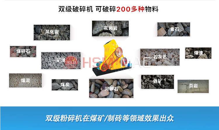 雙級無篩底粉碎機適應(yīng)物料